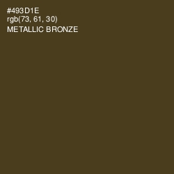 #493D1E - Metallic Bronze Color Image